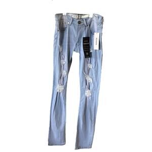 Reason 30 Supply Co. Skinny Jeans Distressed Streetwear NWT Size 30 X 32